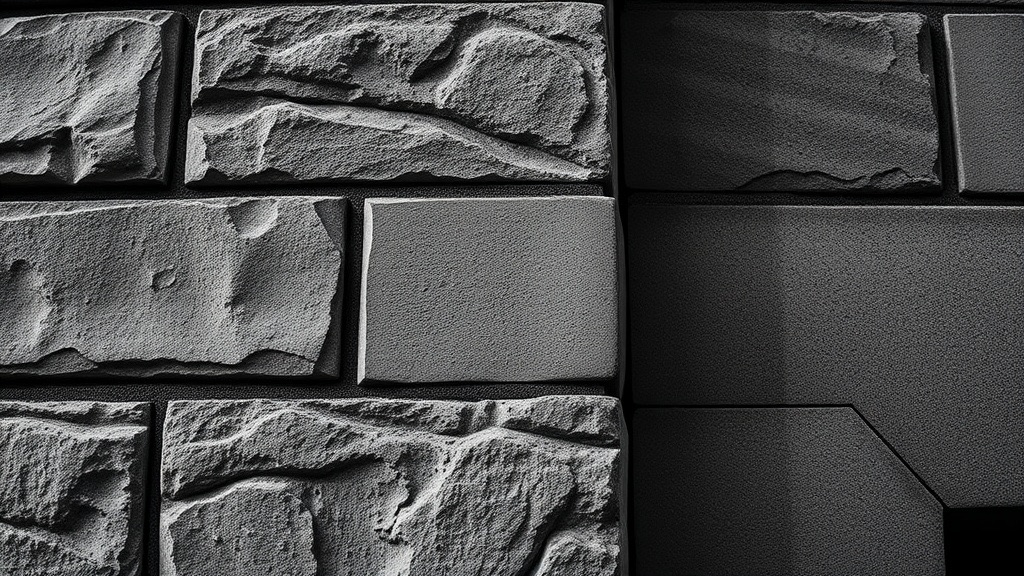 Restored Chicago greystone limestone facade detail showing repaired joints and surface.