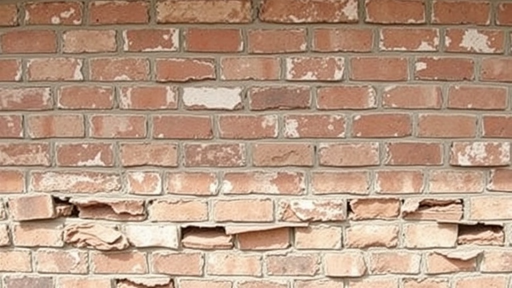 Before: Garage Wall Brick Replacement - Northbrook